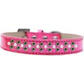 Unconditional Love Sprinkles Ice Cream Pearl & Emerald Green Crystals Dog CollarPink Size 16 UN851480